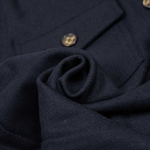 Wool Field Overshirt shirt in Navy wool