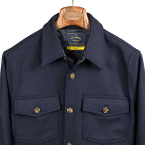 Wool Field Overshirt shirt in Navy wool