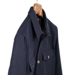 Wool Field Overshirt shirt in Navy wool