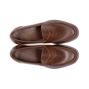 Aurland penny loafer in oak brown calf (restock)