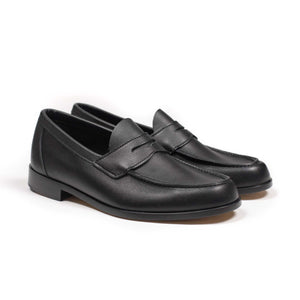 Aurland penny loafer in black calf (restock)