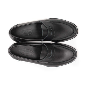 Aurland penny loafer in black calf (restock)