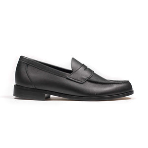 Aurland penny loafer in black calf (restock)