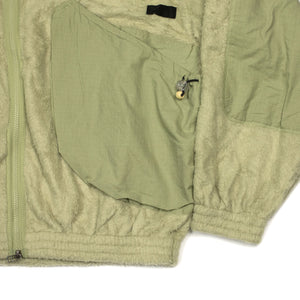 ESCEP Jacket in Mojave pistachio polar fleece with cotton panels