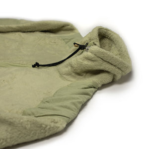 ESCEP Jacket in Mojave pistachio polar fleece with cotton panels