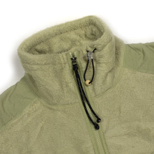 ESCEP Jacket in Mojave pistachio polar fleece with cotton panels