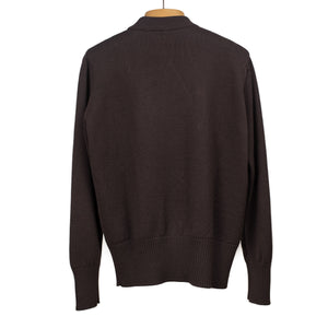 GRP FW25 Exclusive cropped crewneck sweater in brown merino wool