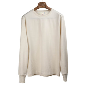 Merz b. Schwanen 2M15LS Long sleeve t-shirt in natural cotton – No