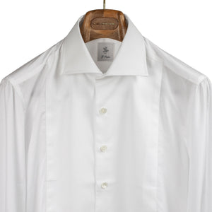 marcella dress shirt Tuxedo Evening for Men Bespoke With its crisp white fabric and elegant double cuffs Hand-sewn Marcella bib tuxedo shirt