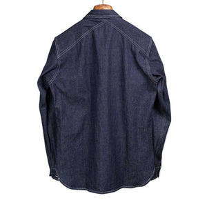 Crosscut western shirt in Indigo denim