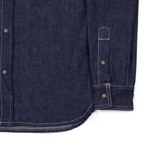 Crosscut western shirt in Indigo denim