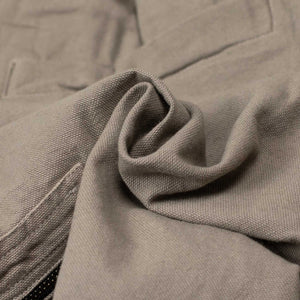 Service pant in steel grey cotton canvas
