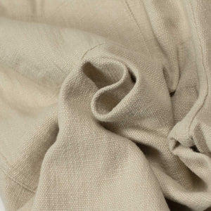 Pleated easy pants in alabaster linen cotton