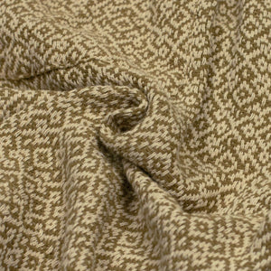 Maze jacquard shorts in ecru and nutmeg cotton