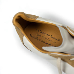 An Irrational Element FW25 Sculpture Trainer in off-white and
