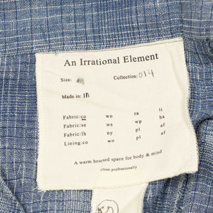 Ferrara pleated shorts in indigo-dyed checked Kala cotton