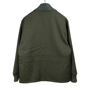 CFCL FLUTED JACKET ニット ジャケット グリーン 3 Faux Fur Green and Black Check Coat with Faux Mongolian Trim | Jayley