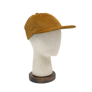 6-panel baseball cap in Golden Brown corduroy