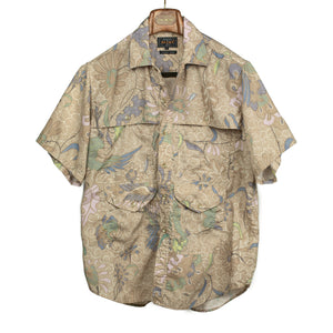 Adventure short sleeve shirt in floral print polyester