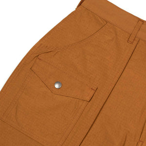 Bush shorts in rust nylon ripstop