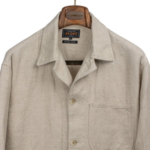 極美品 BEAMS PLUS 26SS MIL Chore Jacket L Beams Plus SS26 MIL chore coat in off white linen and cotton