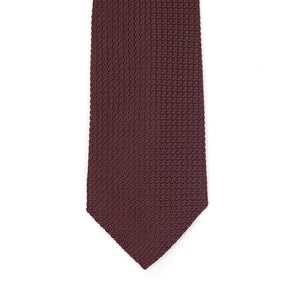 Grenadine tie in burgundy silk