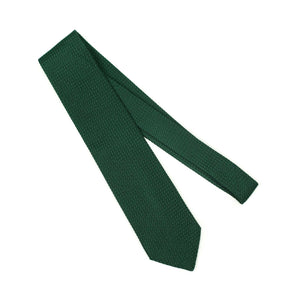 Grenadine tie in green silk