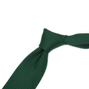 Grenadine tie in green silk