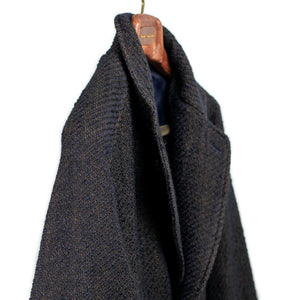 Blue Blue Japan FW25 Chester coat in mixed navy and gold roving