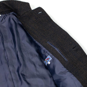 Blue Blue Japan FW25 Chester coat in mixed navy and gold roving