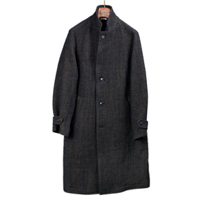 Blue Blue Japan FW25 Chester coat in mixed navy and gold roving