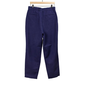 Blue Blue Japan FW25 Pleated trousers in indigo doublecloth