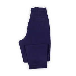 Blue Blue Japan FW25 Pleated trousers in indigo doublecloth