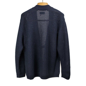 Blue Blue Japan Haori cardigan in navy cotton washi paper mix – No