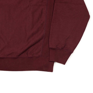 Soft and Hard crewneck sweatshirt in Burgundy cotton