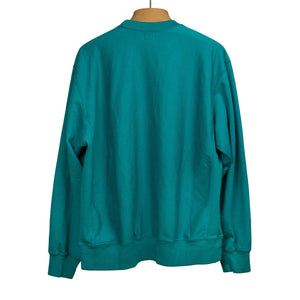 Soft and Hard crewneck sweatshirt in Emerald green cotton