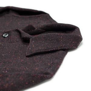 Exclusive Tisserand Air relaxed jacket in burgundy deadstock wool donegal