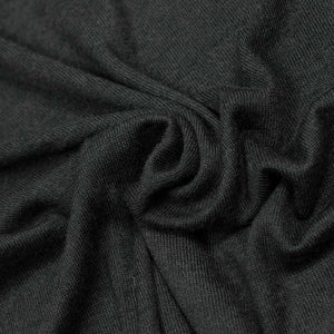 Zietto knit tee in charcoal grey Merino wool