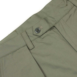 Comanche classic trousers in pale olive light cotton twill (restock)