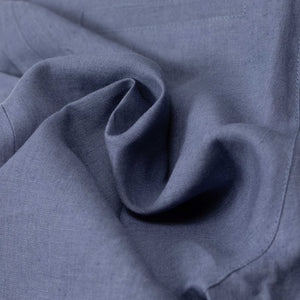Lounge trousers in faded blue Belgian linen