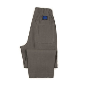 Pajama easy pants in grey Italian linen and rayon