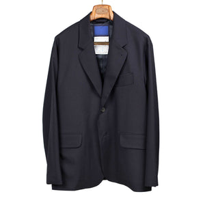 Relaxed blazer in navy Japanese wool