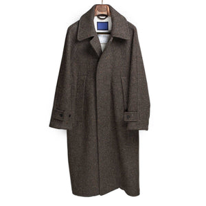 Document FW25 Balmacaan in brown Molloy & Sons donegal tweed – No