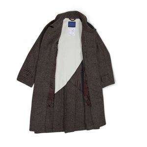 Document FW25 Balmacaan in brown Molloy & Sons donegal tweed – No