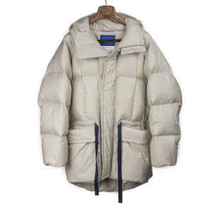 Document FW25 Karakoram down jacket in pearl white poly – No Man
