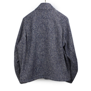 Document FW25 Raglan sleeve blouson in McGee donegal blue tweed