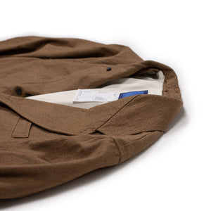 Document FW26 Artisan jacket in camel color cotton twill – No Man