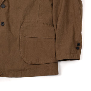 Document FW26 Artisan jacket in camel color cotton twill – No Man