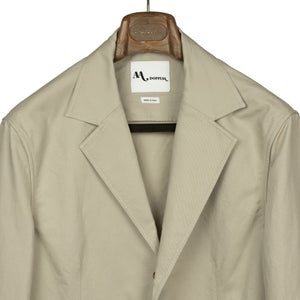 AAbigail unstructured jacket in sand linen and cotton