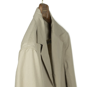 AAbigail unstructured jacket in sand linen and cotton